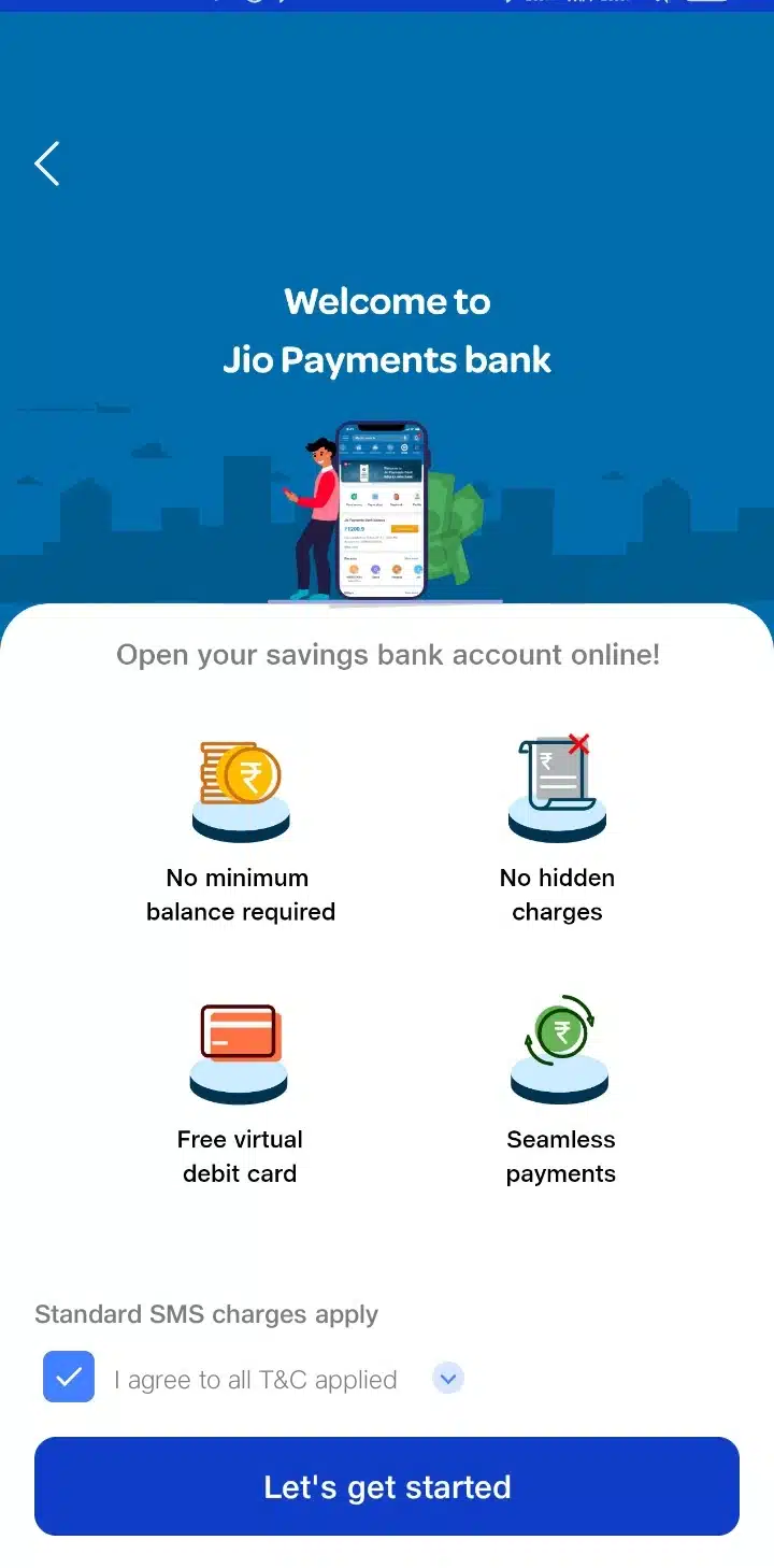 Jio payment bank account open online in hindi