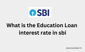 what is the education loan interest rate in sbi